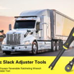 2 PCS Slack Adjuster Tools, Brake Adjustment for Semi, Fork End Release and 5/16" Double Square Reversible Ratcheting Wrench, Automatic Slack Adjuster Release Set auto draft