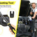 2 PCS Slack Adjuster Tools, Brake Adjustment for Semi, Fork End Release and 5/16" Double Square Reversible Ratcheting Wrench, Automatic Slack Adjuster Release Set auto draft