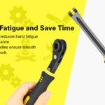 2 PCS Slack Adjuster Tools, Brake Adjustment for Semi, Fork End Release and 5/16" Double Square Reversible Ratcheting Wrench, Automatic Slack Adjuster Release Set auto draft