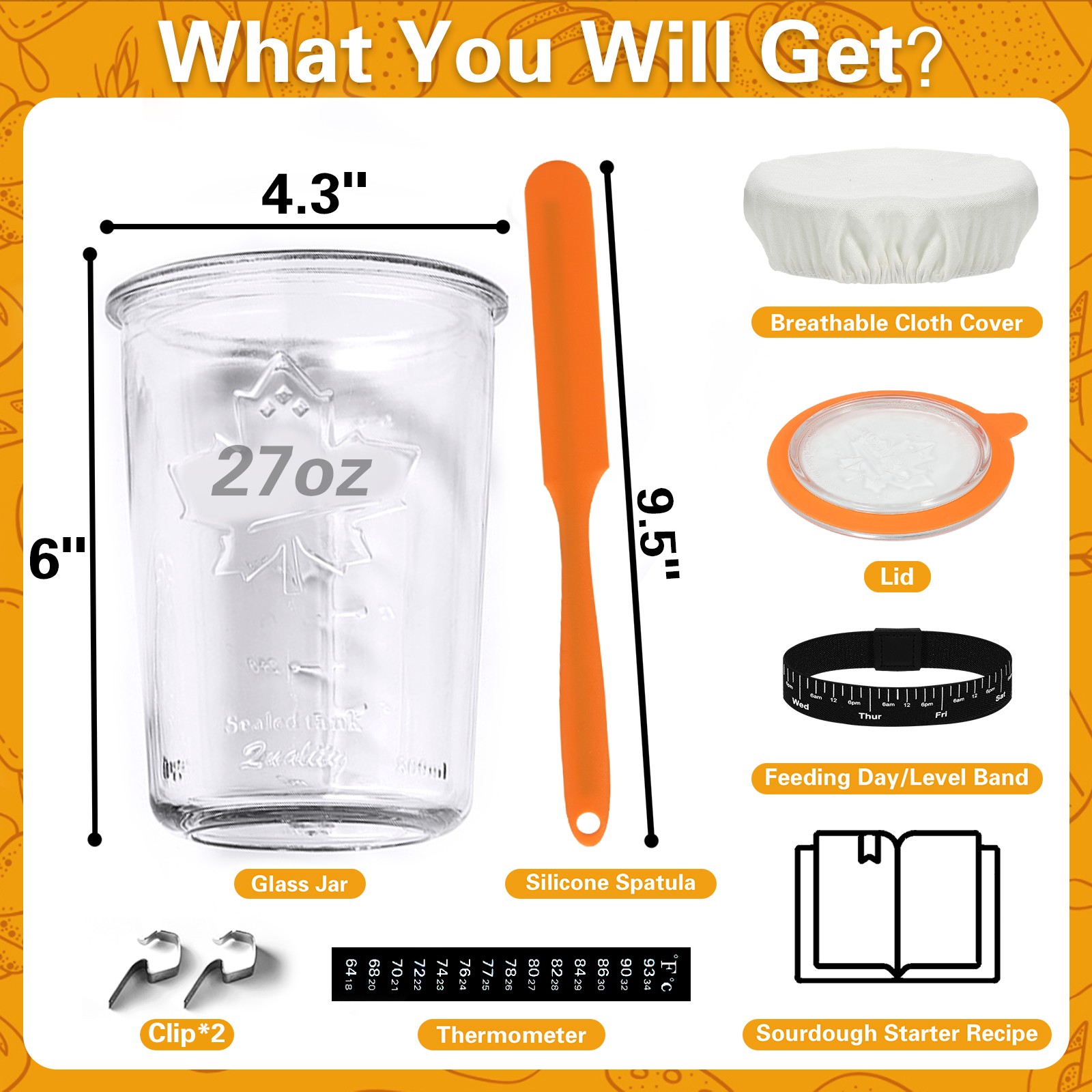 polyhnia sourdough starter jar, sourdough jar wide mouth, sourdough starter kit, sourdough starter jars glass easy fermentation, reusable 27 oz sourdough bread baking supplies for bakery lover polyhnia sourdough starter jar, sourdough jar wide mouth, sourdough starter kit, sourdough starter jars glass easy fermentation, reusable 27 oz sourdough bread baking supplies for bakery lover
