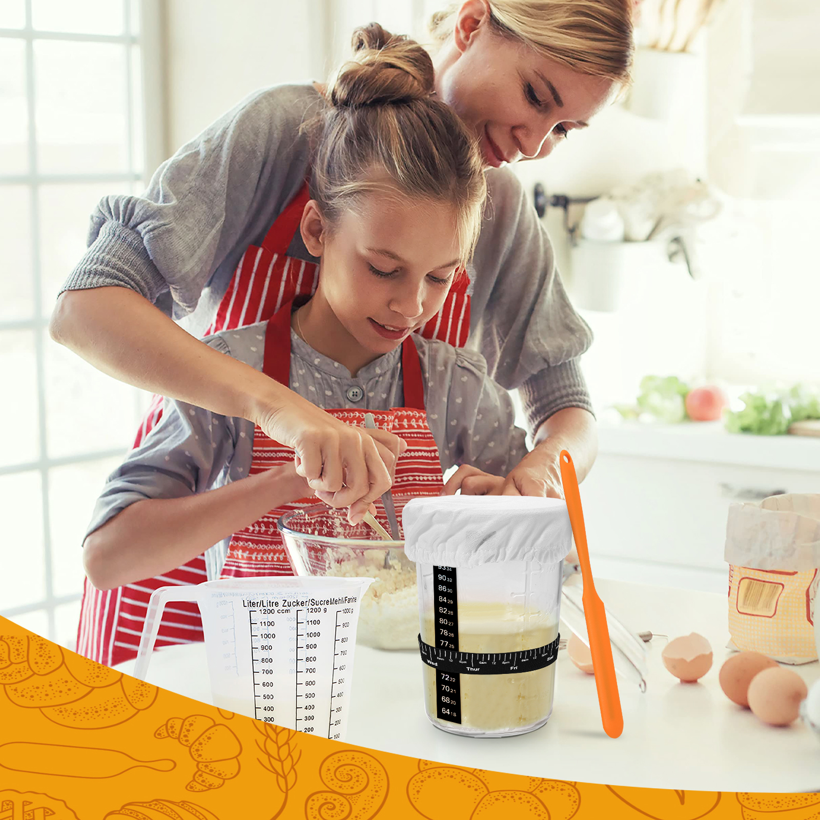 polyhnia sourdough starter jar, sourdough jar wide mouth, sourdough starter kit, sourdough starter jars glass easy fermentation, reusable 27 oz sourdough bread baking supplies for bakery lover polyhnia sourdough starter jar, sourdough jar wide mouth, sourdough starter kit, sourdough starter jars glass easy fermentation, reusable 27 oz sourdough bread baking supplies for bakery lover