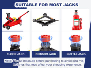 Pinch Weld Jack Pad,Two Depths X-Grooves Universal Floor Jack Pad Adapter, Thickened and Grippy Rubber Provide Cushion and Support,Frame Rail Protector,3.2X 3.2 x 1.9 in, 1 PCS pinch weld jack pad,two depths x grooves universal floor jack pad adapter, thickened and grippy rubber provide cushion and support,frame rail protector,3.2x 3.2 x 1.9 in, 1 pcs